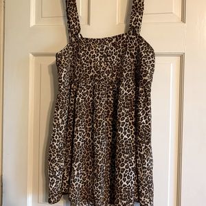 Cheetah babydoll top